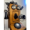 Image 3 : Antique Hand Crank Oak Wall Telephone from early 1900's  Northern Electric  10"w x 9"d x 24"tall