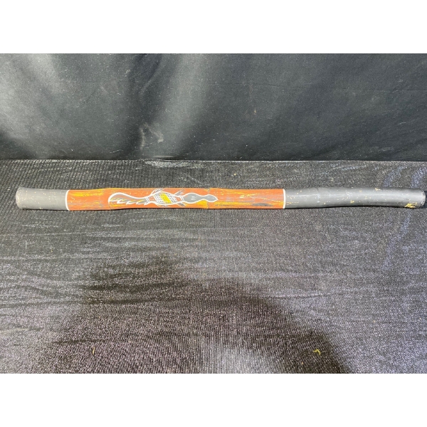 Wooden Digeridoo With Hand Painted Animals