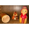 Image 4 : Ukrainian Tea Set Hand Painted Eggs Solo Nesting Doll & More 