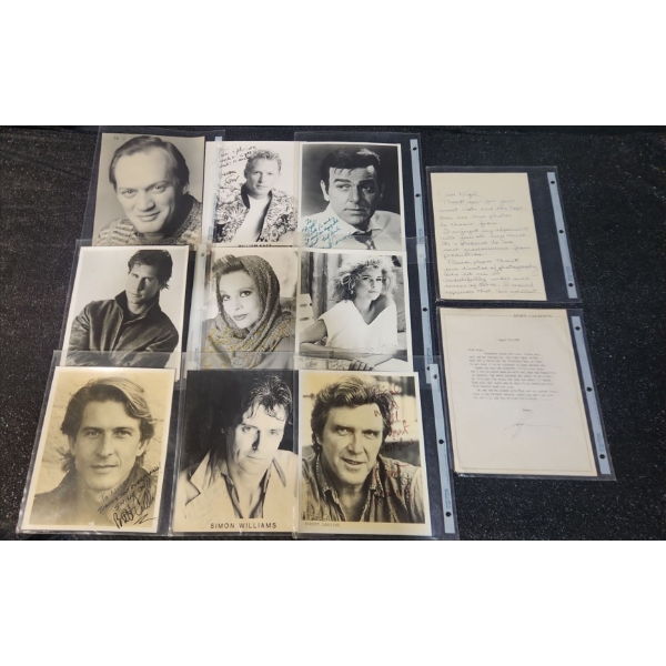 Assortment of Vintage Autographed Headshots from Various Actors #2