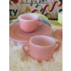 Image 7 : Vintage 1930s Little Hostess Party Tea Set in Original Box, Pastel Colors, 16 Pieces