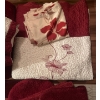 Image 4 : C41 Linen Closet Loot Quilt Microfibre Maroon Throw Blankets Bath Matts & More