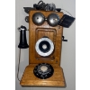Image 1 : Antique Hand Crank Oak Wall Telephone from early 1900's  Northern Electric  10"w x 9"d x 24"tall