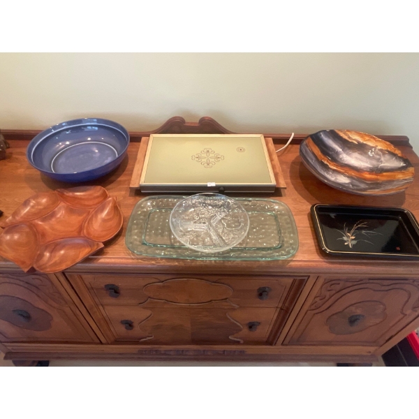 Serving Trays, Vintage Warming Plate, 
