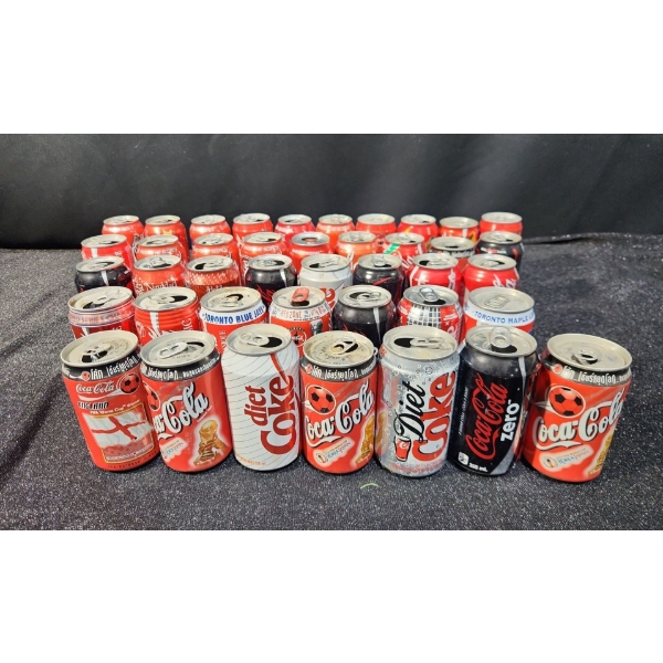 Collectible Coke Can Collection- Various Years and Styles!