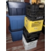 Image 1 : Ventilated Storage Bins w/ Lids & 4 Trusted Milk Crates 
