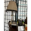 Image 2 : Piano tooth pick holder, crystal juice, pitcher, salt, and pepper shakers vintage etched glass table