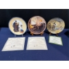Image 1 : Set of Three Collectors Plates with original boxes and COA