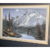 Image 2 : Mountain Majesty (C-818) Print 16 X 13 by Frank Buchwitz, Framed Under Glass