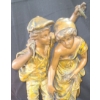 Image 3 : Metal Statue : "Ecole Buissonniere" 7.5" Diameter Base, 15 T, Stamped France