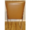 Image 2 : Mid Century Accent Chairs Chrome Base w/ Vegan Leather Upholstery