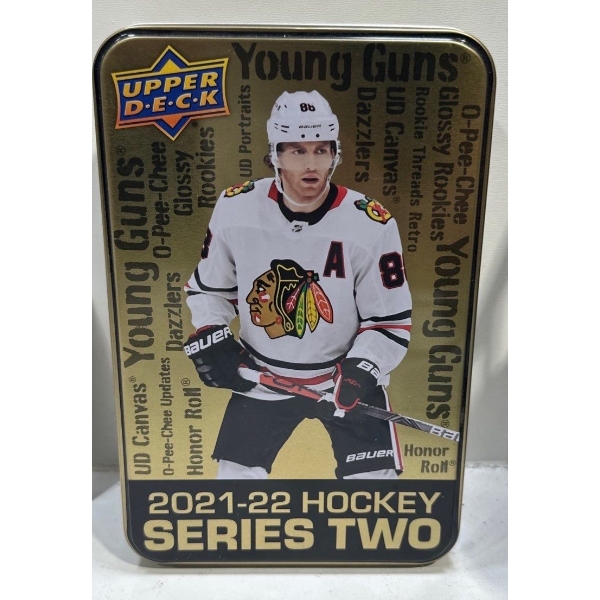 Collectors Tin of Upper Deck 2021/22 Series 2 Hockey Card