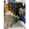 Image 2 : singer, sewing machine original cast iron base with 9 antique sock metal drying hangers. Singer base