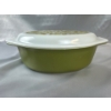 Image 4 : PYREX "Crazy Daisy" 1 1/2 Quart Oval Casserole Dish w/ 'Verde Olive' Casserole Dish 