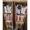 Image 1 : Two Woven Shelving Units w/ Metal Feet and MDF Top 16 W, 16 D, 53 T, Books Included!