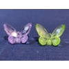 Image 1 : Pair of Swarovski Crystal Colourful Butterflies