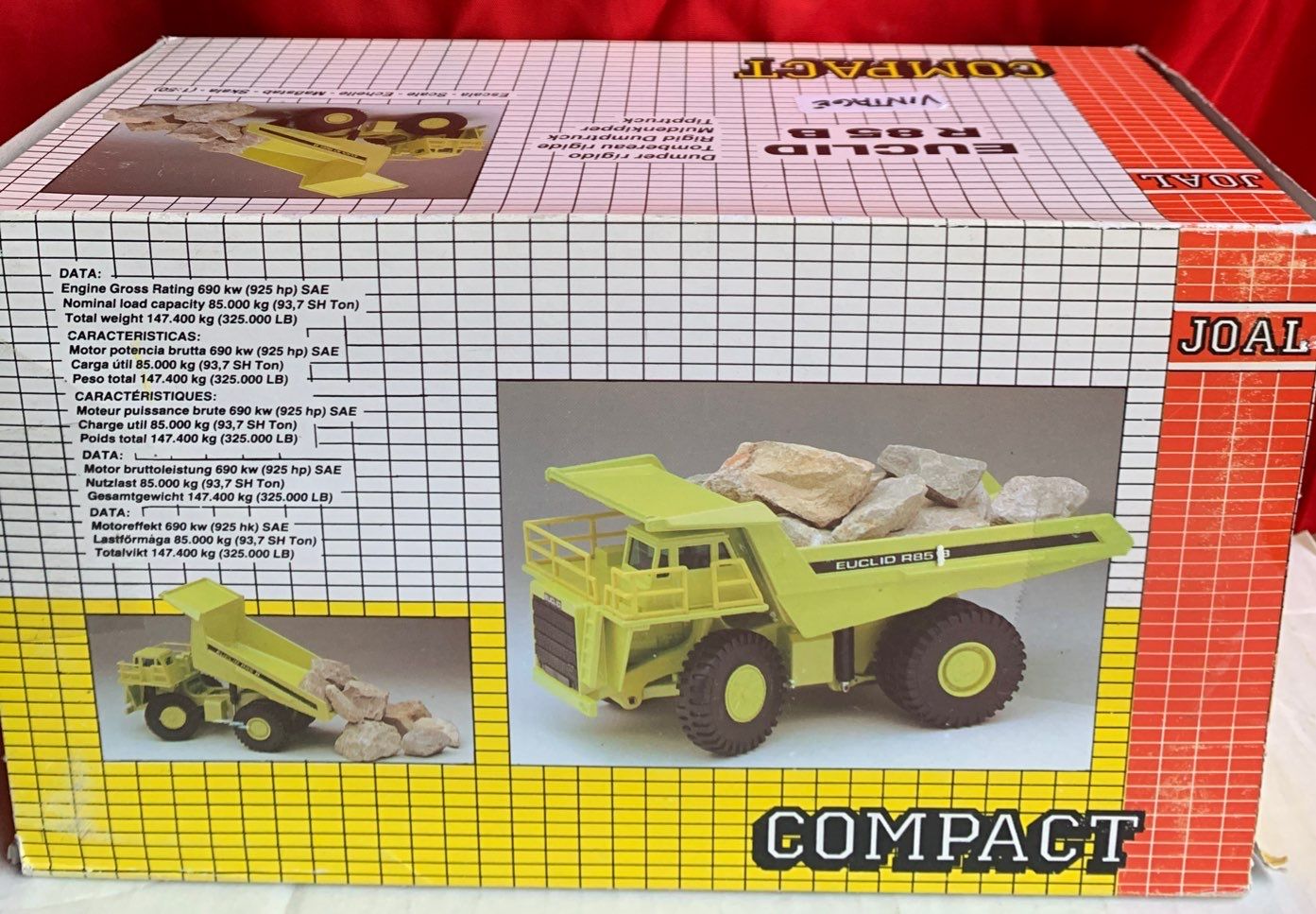 JOAL Euclid R85 B 1:50 Scale Die-Cast - Beck Auctions Inc.