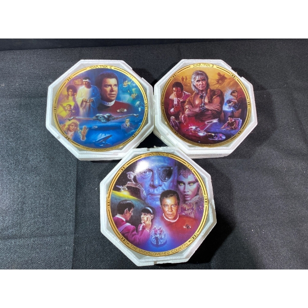 Star Trek Collectible Plate Collection, 3  Pcs 