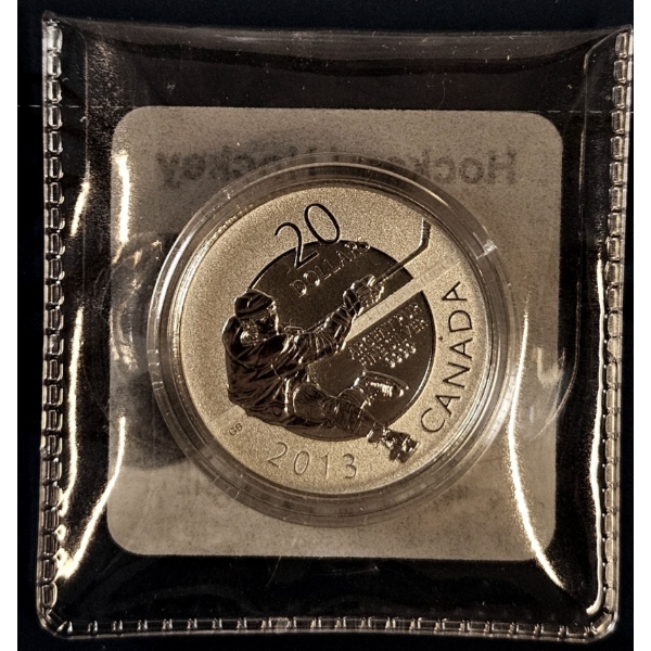 2013 $20 for $20 Hockey - 99.9% Fine Silver Coin - #1