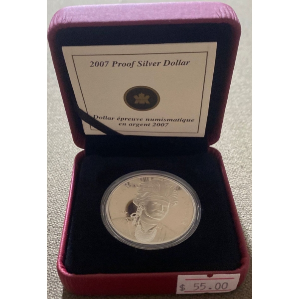 2007 Proof Silver Dollar 92.5% Silver 25.175 Grams