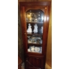 Image 1 : Wooden Cabinet w/ Glass, Contents NOT Included -- 24W, 17D, 72T