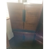 Image 1 : Wood Storage Cabinets with Metal Handles, two sizes
