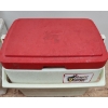 Image 2 : Coolers Including: Coleman w/ Red Lid 17 W, 11 D, 14 T, Water Pump, Drink Cooler, Egg Holder 