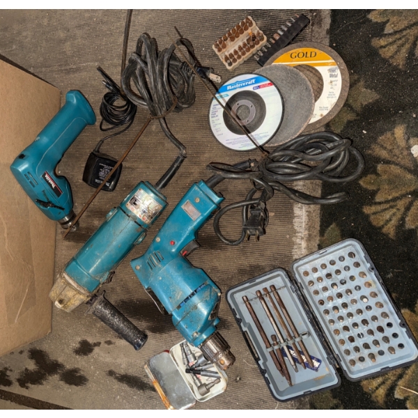 Makita Angle Grinder Driver & Hammer Drill 