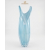 Image 3 :  Light Blue "Crescent Wing"  Murano Art Glass Vase 13''INCHES HEIGHT.