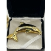 Image 5 : Dolphin brooch pin, crown brooch pin, Aurora Borealis retro brooch pin, and a detailed watch necklac