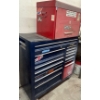 Image 2 : Husky Rolling Blue Tool Cabinet w/Multiple Drawers & Smaller Red Tool Box (Some Tools)