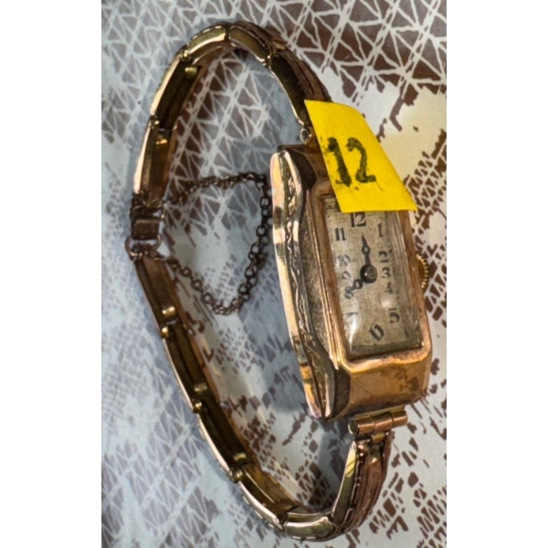 Vintage Gold Watch Stamped 375 (9 CT) 