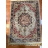 Image 1 : Oriental-Style Area Rug with Intricate Medallion Design and Fringe