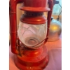 Image 6 : Antique stove kettles 4 in total with a red antique lantern with original glass made in Canada