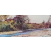 Image 3 : Watercolor of River13.5 X 8.5, (Size Including Frame), Framed Under Glass, Signature Illegible 