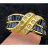 Image 1 : 14K Gold and Sapphire Ring (total weight 4.1g)