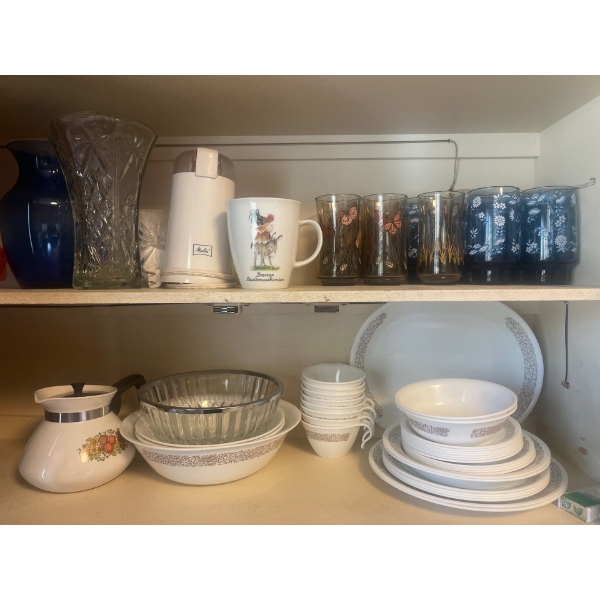 Assorted Kitchenwares Dishes Mugs & More