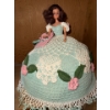 Image 1 : Vintage Barbie w/ Handmade Crochet Gown 14T Mint/Pink/White