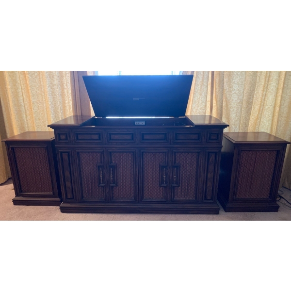 Vintage Zenith Allegro Sound System 54x20x31 Records AM/FM Reciever 