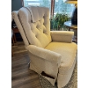 Image 1 : Fabric La-Z-Boy rocking recliner light off white material in amazing condition 37” h 33”w 20” depth