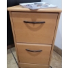 Image 3 : Wood Filing Cabinet 15x18x25 w/ Mr. Coffee Coffee Pot & Faux Decorative Plant 