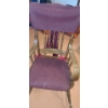 Image 1 : Wooden Rocking Chair Includes Seat and Back Cover 37 T, 22 L, 20 W