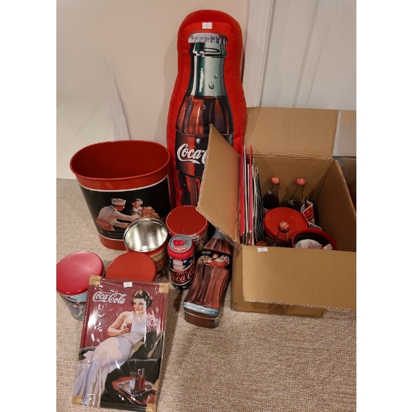  Coca-Cola Collectibles: Plush Bottle Cushion, Tins, Calendar Art and More!