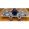 Image 4 : Delft Hand Painted Blue White Porcelain Decorative Glassware & More 12T