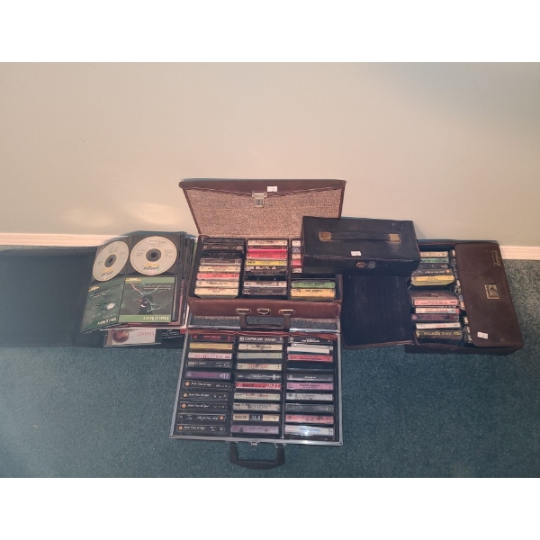Collection of Tapesand CD's: Willie Nelson, David Allen Coe, Dolly Parton and More! Cases Included 