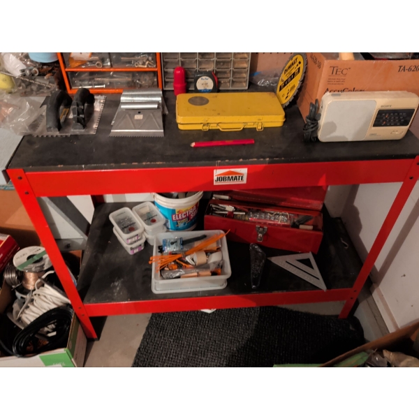 JOBMATE 330lb. Capacity 2 Tier Work Bench Only 33x14x31