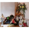 Image 1 : Holiday Decor Incl: Nutcracker 15.5 T, Arrangement w/ Apples 28 T, Snowman Globe 12 T and More!