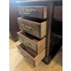 Image 7 : Jasper Cabinet Solid Wood Roll-Top Desk with Brass Key and Ample Storage