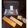 Image 1 : Poker Chip Set w/Playing Cards & Crib Boards