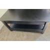 Image 1 : Black MDF Coffee Table w/ Pull-Up Top and Bottom Storage Drawers 39.5 W, 20 D, 19 T 